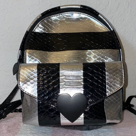 VS Luxe Python Striped Mini City Backpack Bag main image 6